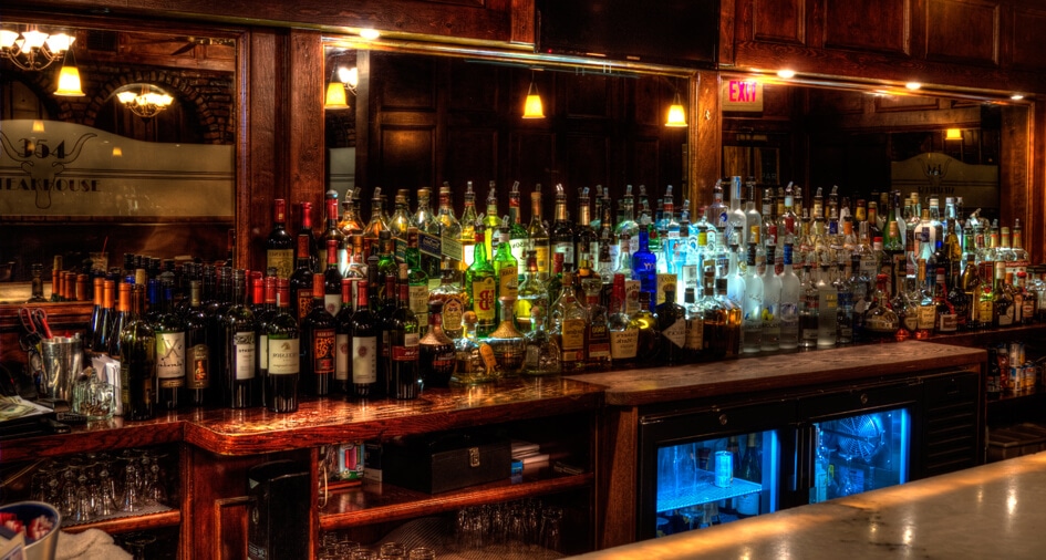 stocked bar party booze alcohol