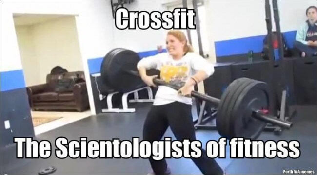 crossfit scientologist meme