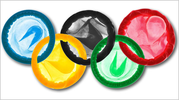 olympic rings condoms