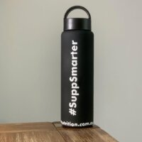natural weapon nutrition stainless steel bottle
